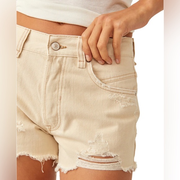 free people we the free NOW OR NEVER DENIM SHORTS - Picture 5 of 8